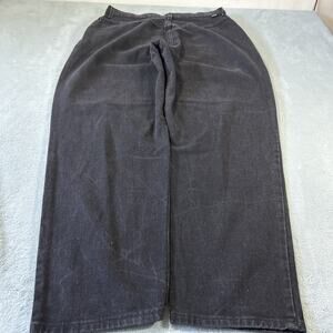 Y2k 2000s USA Beyond Baggy Tapered Jeans Womens 18 34x30 Black Denim Hamilton